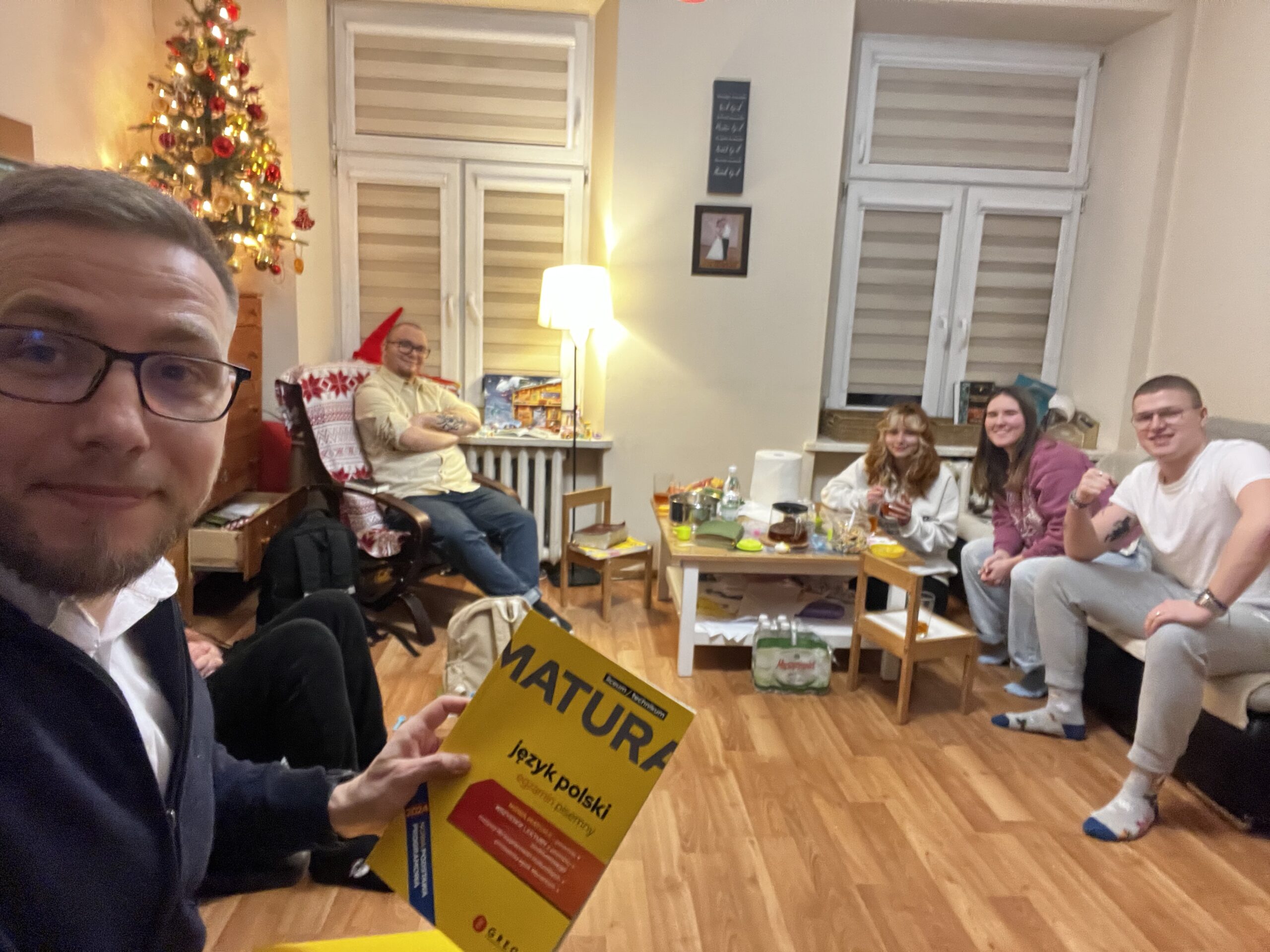Spotkanie przy choince, nauka Matury